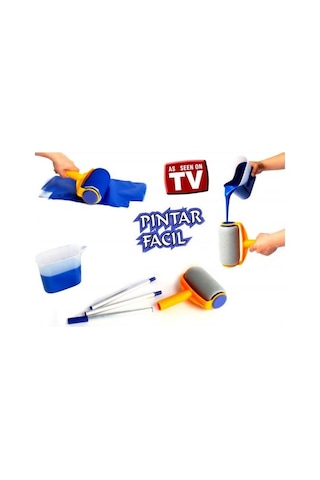 Pintar Facil Pratik Damlatmayan Boya Rulosu Ve Fırçası