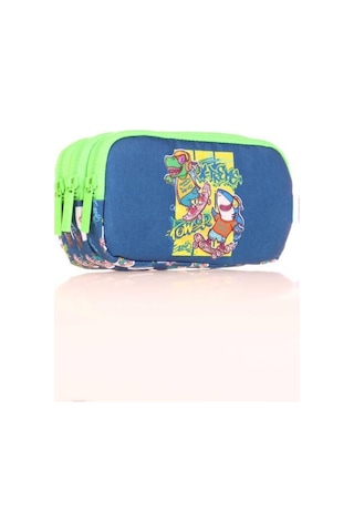 Kaukko Kids 3 Bölmeli Kalem Çantası Cube Xtreme Mavi L8177