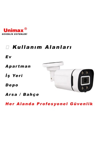 5mp Sony Lens 8 Kameralı Güvenlik Seti 100m Kablo 30m Gece Renkli Görüş Xmeye