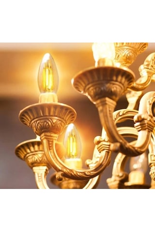 Cata Ct-4280 4w 220v E14 Duylu Led Rustik Ampul Amber Renk 5 Adet