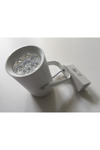 Alles 7x1w Beyaz Işık Beyaz Kasa Power Ledli Ray Spot Beyaz