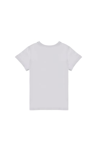 U.S. Polo Assn. Erkek Çocuk Açık Gri Basic Bisiklet Yaka Tişört 50306514-VR001