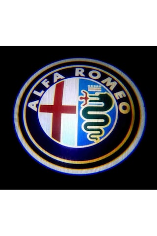 Alfa Rome Araçları Için Kapı Altı Logo 7 Led 2 Adet