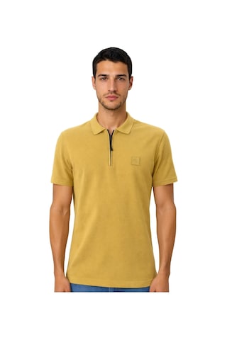 Arma Ar-ma Erkek Polo Yaka Tişört Baskisiz Basic Yaka Fermuarli Örme Kumaş Regular Fit %100 Pamuk 30/1 Çift Toplama Penye Pike Y31374358502 Hardal Sarısı-h1