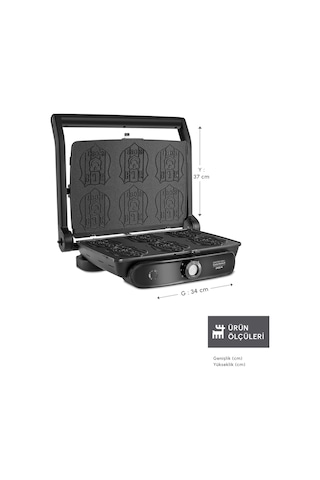 Karaca X 2400 W Beşiktaş Lisanslı Taraftar Logo Plakalı Tost Makinesi