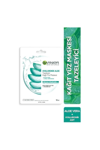 Garnier Hyaluronik Aloe Temizleyici Kağıt Yüz Maskesi