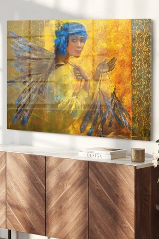 Hediyelik,dekoratif- Gustav Klimt Sanat Temalı Cam Tablo 50x70 Cm