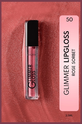 Note Cosmetics Glimmer Gloss Işıltılı Nemlendirici Dudak Parlatıcısı - 50 Rose Sorbet