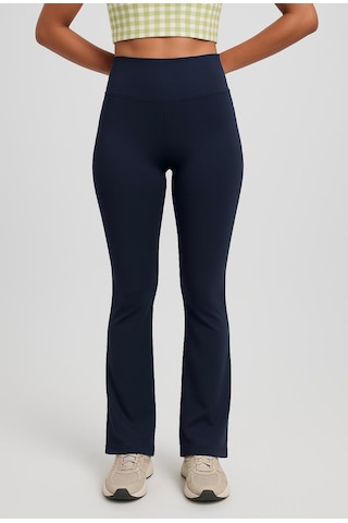 Axxel Kadın Lacivert İspanyol Paça Spor Yoga Tayt-p2235 Lacivert