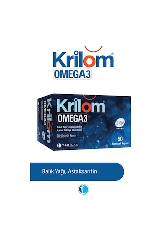 Krilom Omega 3 Takviye Edici Gıda 50 Yumuşak Kapsül