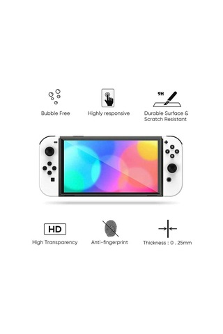 Nintendo Switch Oled Ekran Koruyucu Temperli Cam Filmi