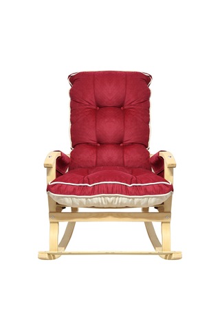 Mobildeco Sultan Lüx Ahşap Çift Minderli Çift Cepli Sallanan Sand Ceviz