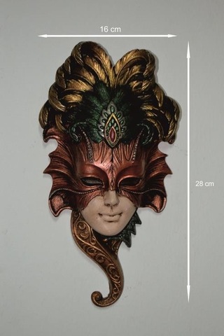 Renkli Korsan Mask 28cm 18cm