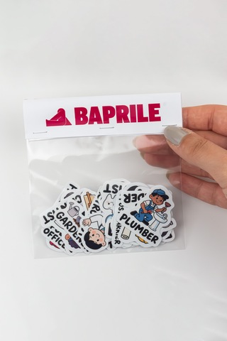 İngilizce Meslekler Sticker Paketi 23 Parça Kaliteli Su Geçirmez Etiket Seti Çok Renkli