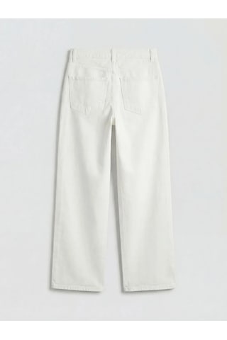 Lc Waikiki Beyaz Straight Fit Kadın Jean Pantolon