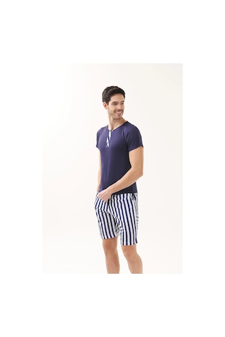Yeni İnci Çizgili 3'Lü Erkek Pijama Takım 821 001