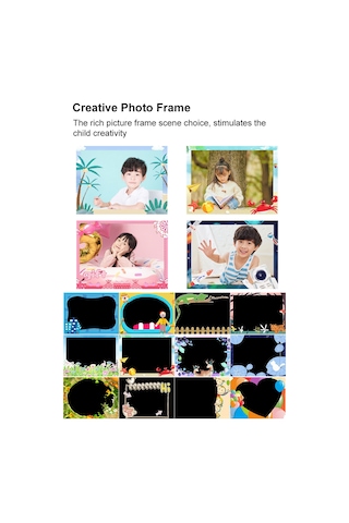 Monyee Sevimli Çocuk Dijital Kamera - 1080p Video, 2.0 Ips Ekran, 4x Zoom, Eğlenceli Oyunlar Ve Fotoğraf Çerçeveleri Çok Renkli