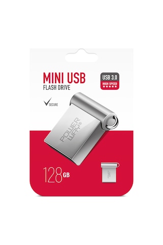 Powerway Mini 128 GB USB 3.0 Metal Flash Bellek