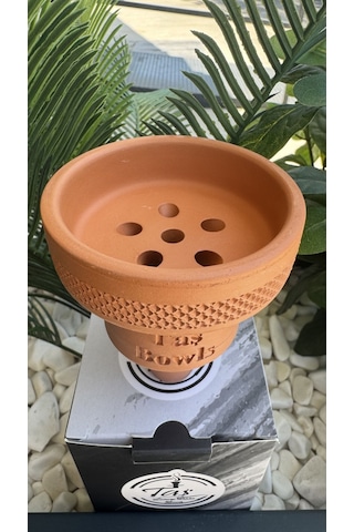 Taş Bowls Nargile Lülesi Erkek Toprak Lüle / 6 Delikli