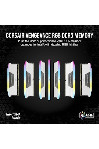 Corsair Vengeance Rgb 32 Gb 2x16 6400 Mhz Cl36 Cmh32gx5m2b6400c36w Ddr5 Ram