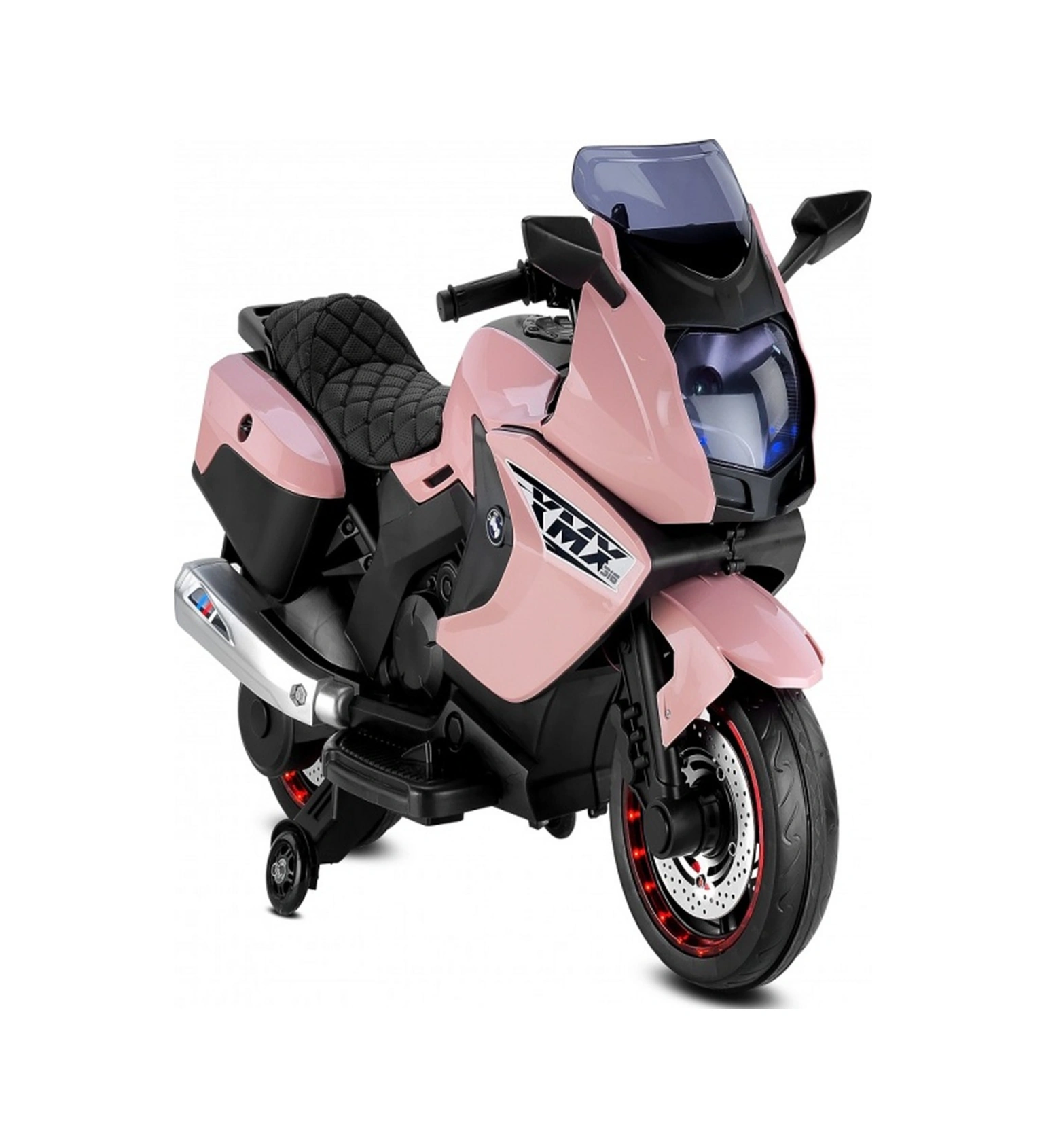 438a Xmx-316 Ledli Akülü Motor 12v. Pembe Pembe