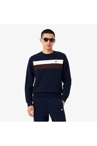 Lacoste Sh5498 Erkek Sweatshirt Lacivert