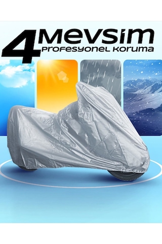 Coverplus Arora Boss 125 Branda Topcase Arka Çanta Uyumlu Motor Brandası Kilit Uyumlu