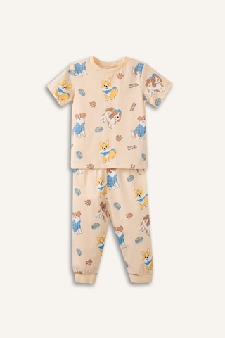 Defacto 2li Pijama Takımı Erkek Bebek G8857a526smbg819 Bej-bg819