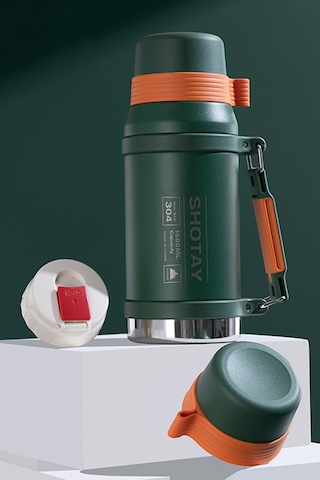 Shotay Camper Çelik Termos Unisex Matara 1500 Ml. Sht-st-8216-3 Yeşil