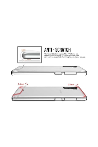 Samsung Uyumlu Galaxy Note 10 Kilif Seffaf Sararmaz Gard Silikon 391287939