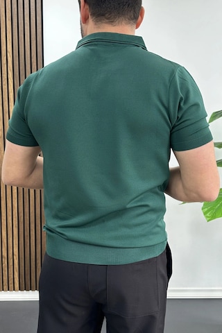 Erkek Polo Yaka Düz Tişört Yeşil Edw455 Yeşil