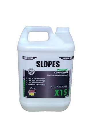 Slopes X15 Çizik Çıkarıcı Pasta 5Lt. Yüksek Performanslı Formülü Slopes X15 Çizik Çıkarıcı Pasta 5Lt. Yüksek Performanslı Formülü