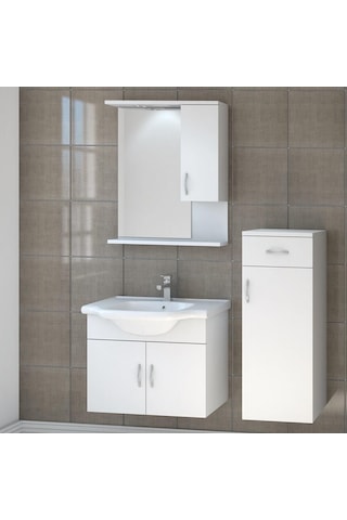 Turkuaz Yeni Klasik Etajer Uyumlu Lavabo 65X48. Akyazı Dolap Çok Renkli