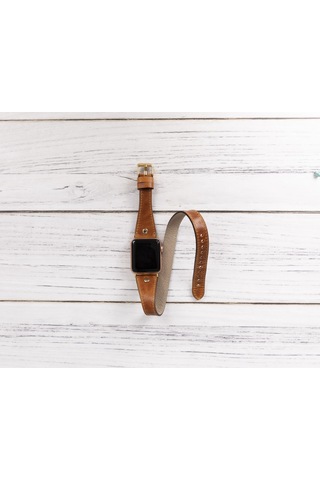 Bouletta Apple Uyumlu Watch Deri Kordon 42-44-45mm Slim Double To