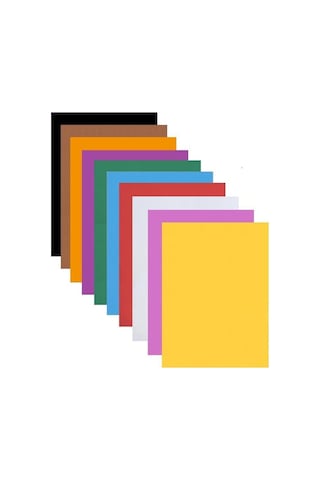 Artlantis Renkli Mukavva 10 Renk 35x50 Cm 1 Paket Sert Renkli Karton 1.0 Mm Okul Okul Öncesi Anasınıfı Hobi Etkinlik Genel