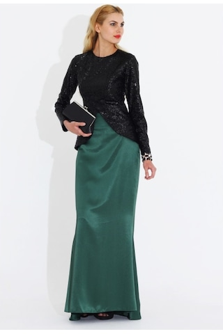 Nidya Moda Büyük Beden Peplum Payet Çeket-5010S Çok Renkli