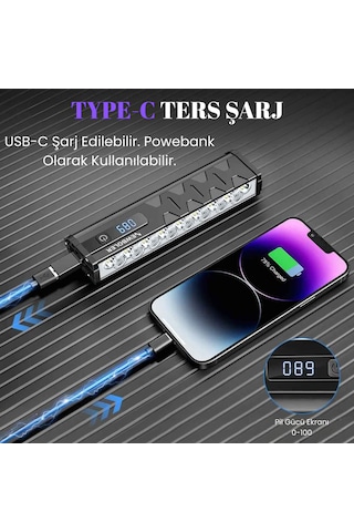 Newboler 10000 Lümen 17 Led Usb Şarjlı Bisiklet Farı 10000 Mah