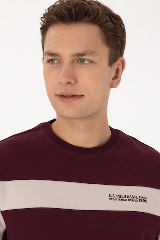 U.s. Polo Assn. Erkek Plum Sweatshirt 50316354-vr177 New Plum