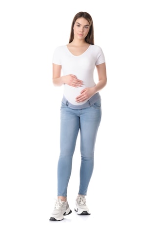 Busa Hamile Alt Karın Destekli Skinny Kot Pantolon Açık Mavi-açıkmavi