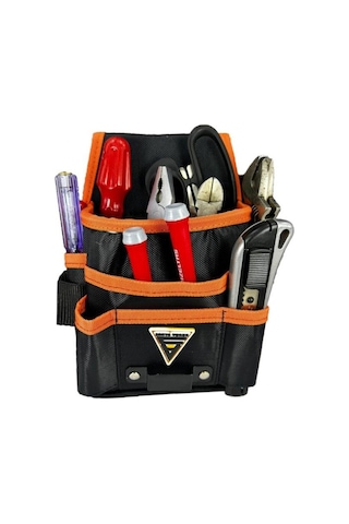 Alet Edevat Malzeme Elektrikçi Tekniker Bel Çantası Siyah