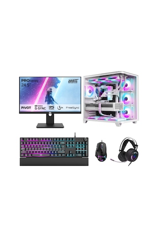 Dragos DRX7755 R7-7700 32 GB 1 TB NVMe 16 GB RTX5060Ti 24.5" Free Dos Masaüstü Oyuncu Bilgisayarı