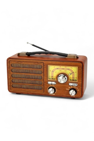 Rt-754 Nostalji Gerçek Ahşap Radyo Bluetooth Özellikli