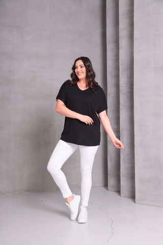 Cepli Basic Bluz Siyah