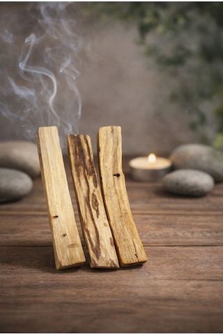 Tütsü Doğal Kutsal Ağaç Çubuk 3 Adet Ortalama 35 Gr Doğal Ortam Temizleyici Palo Santo