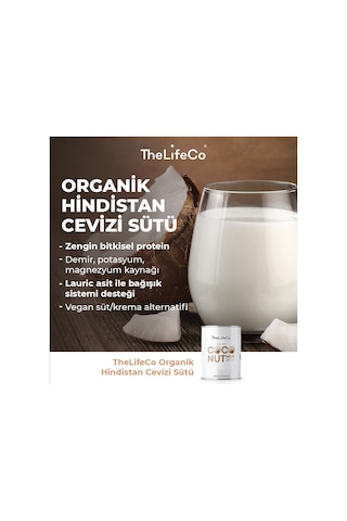 The LifeCo Organik Hindistan Cevizi Sütü 400 ML