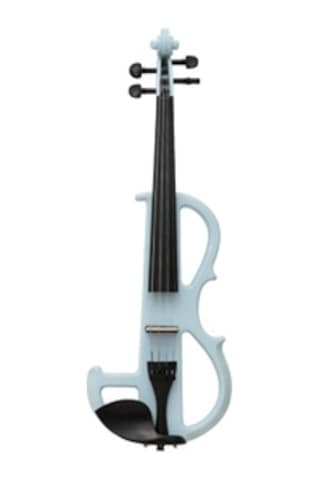 Kinglos Kng Dsg-b1808 Elektro Keman 4/4 Mavi Profesyonel - Silent Kulaklık Çıkışlı Sessiz Çalışma Modu, Kristal Netliğinde Tonlar
