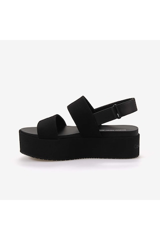 Calvin Klein Kadın Dolgu Topuk Sandalet Yw0yw01788 Siyah