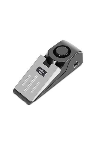 Geeksen 120db Mini Kablosuz Titreşim Alarmı Kapı Durdurma Alarmı Ev İçin Kama Şekilli Durdurucu Uyarı Güvenlik Sistemi Blok Engelleme Sistemi