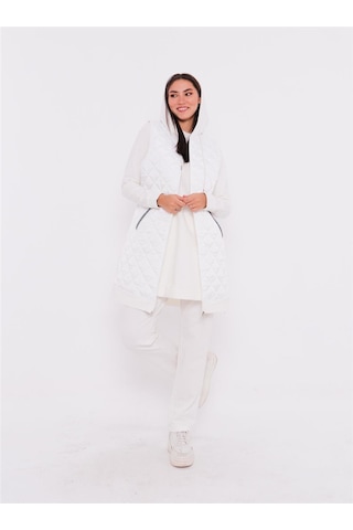 Bwest Minimal Kapitoneli Yelekli Spor Üçlü Takım - 70060 - Krem-27 Krem