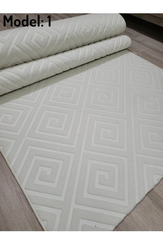 Arbese Premium Halı Yolluk Oturma Odası, Mutfak, Antre Ve Koridor Halısı Krem Arbs1bnyn